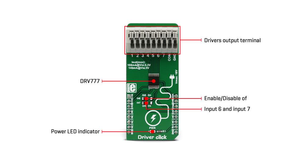 Block Diagram - Mikroe MIKROE-3109 Driver Click